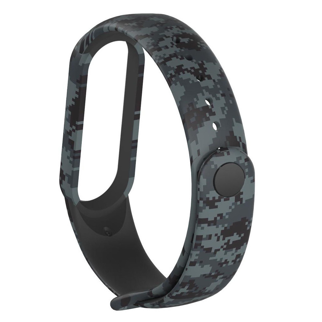 Ремінець до фітнес браслета XoKo Силіконовий ремінець XoKo для Xiaomi Mi Smart Band 5 Camo Gr (XK-SL5-CGR) - зображення 2