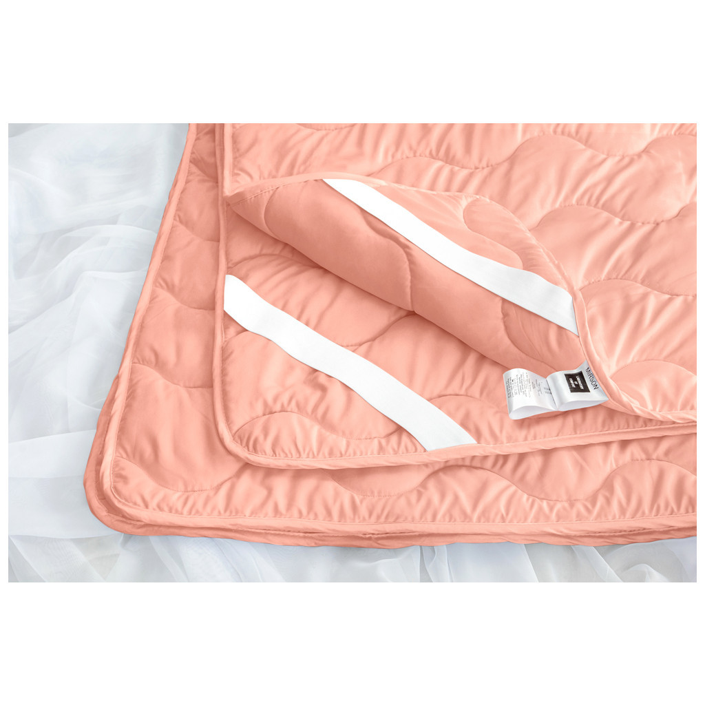 Наматрацник MirSon №1761 Eco Light Coral Silk на гумці в кутках 200x220 см (2200003712131) - зображення 7