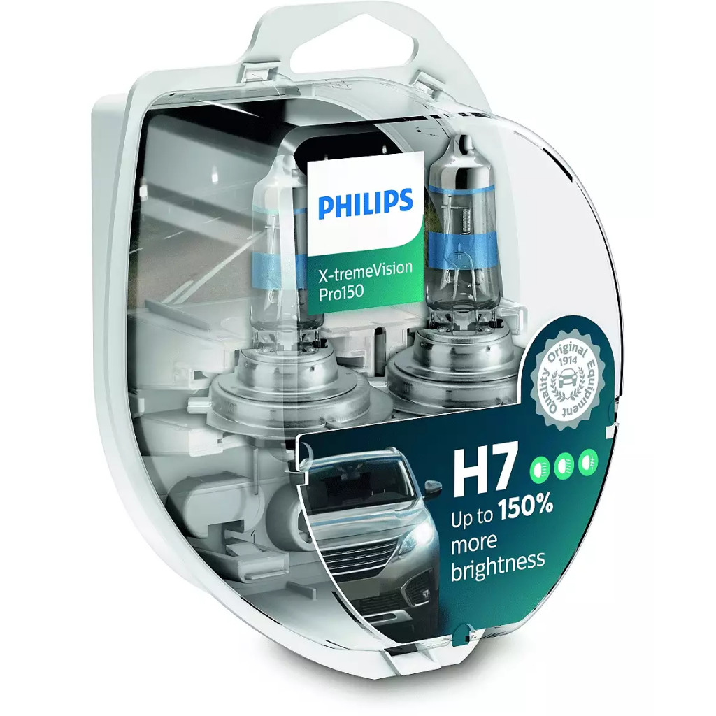 Автолампа Philips H7 X-treme VISION PRO +150%, 3700K, 2шт/блістер (12972XVPS2) - зображення 1