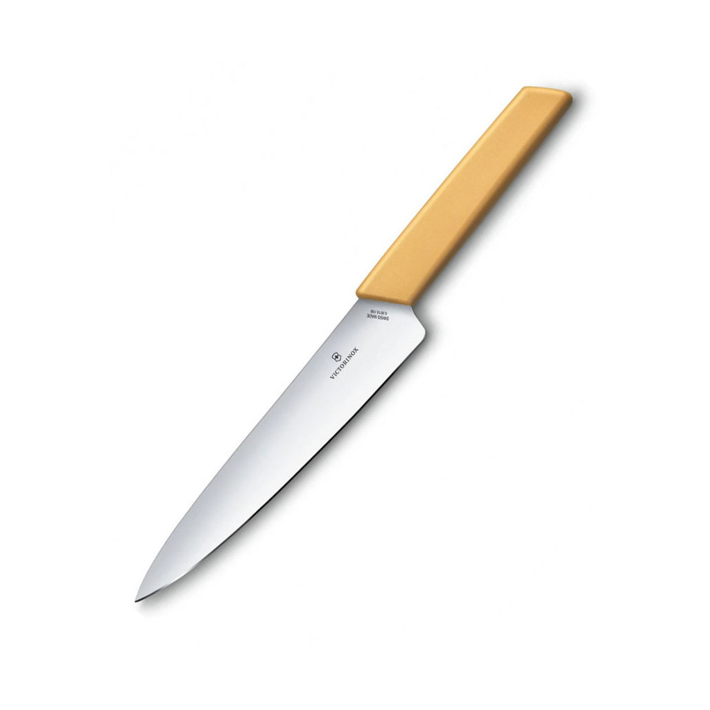 Кухонний ніж Victorinox Swiss Modern Carving 19см Yellow (6.9016.198B) - изображение 5