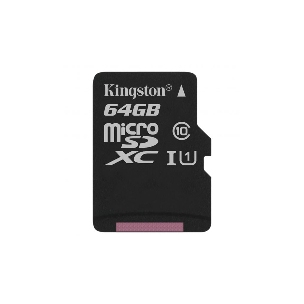 Карта пам'яті Kingston 64GB microSDXC Class 10 Canvas Select Plus 100R A1 (SDCS2/64GBSP) - зображення 1