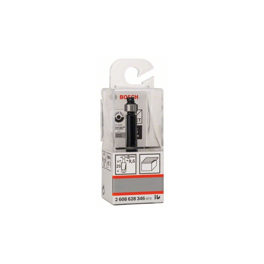 Фреза Bosch Professional для вибірки врівень, Std, S8, D9.5, L25.4 (2.608.628.346) - зображення 4