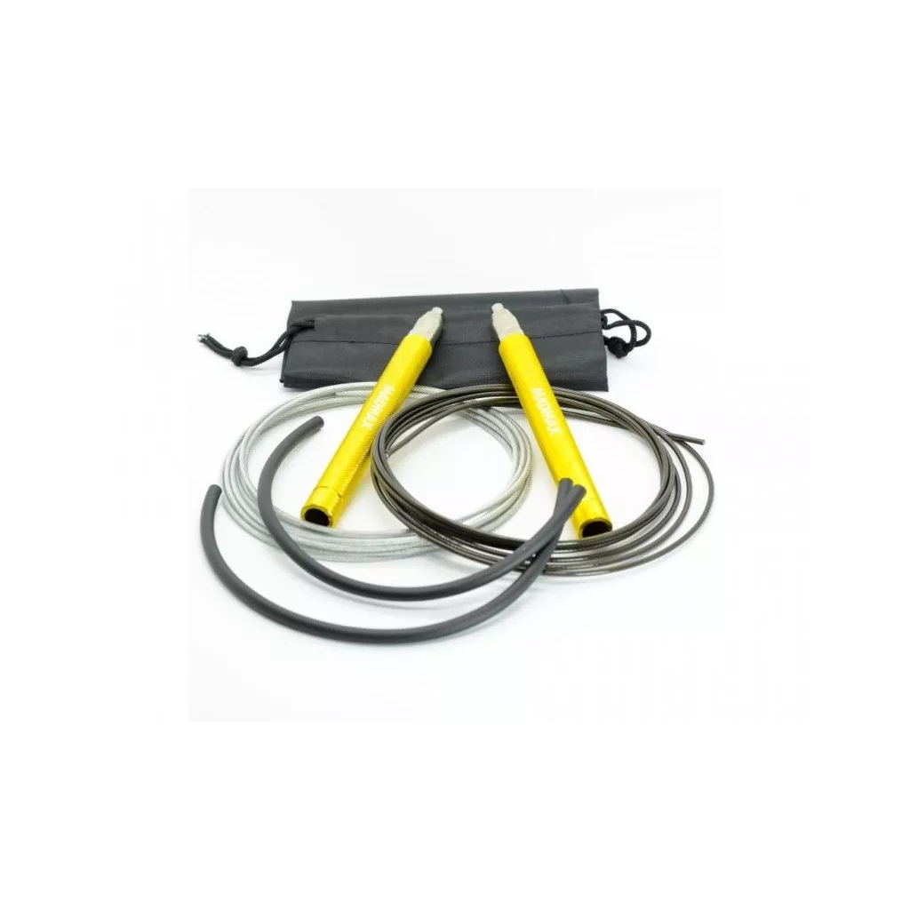 Скакалка MadMax MFA-286 Speed jump rope швидкісна Жовта (MFA-286-YEL-U) - зображення 2