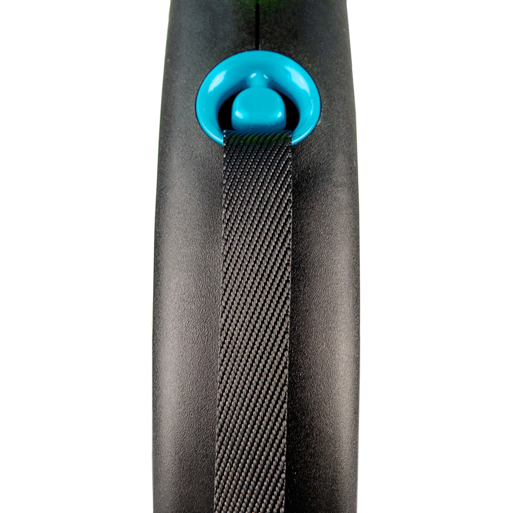 Повідець для собак Flexi Black Design М стрічка 5 м (блакитний) (4000498034033) - зображення 2
