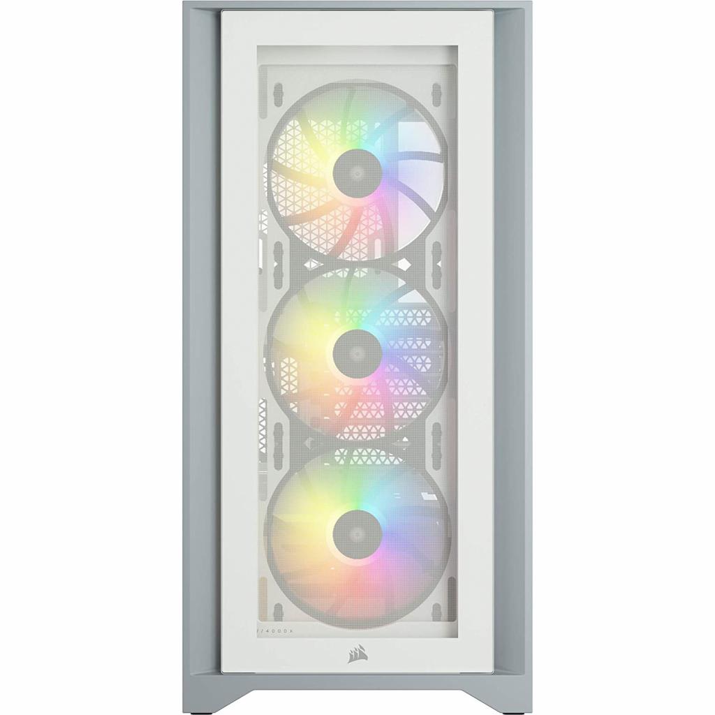Корпус Corsair iCUE 4000X RGB Tempered Glass White (CC-9011205-WW) - зображення 2