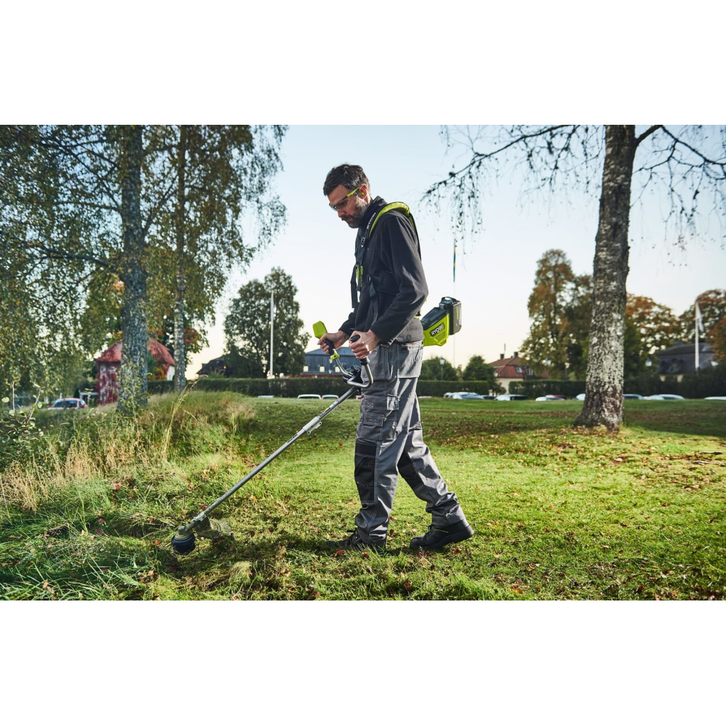 Тример садовий Ryobi Max Power RY36BCX30A-0 36В, 30/40см ніж/ліска, ремені Vertebrae 4.7кг (без АКБ та ЗП) (5133005476) - зображення 2