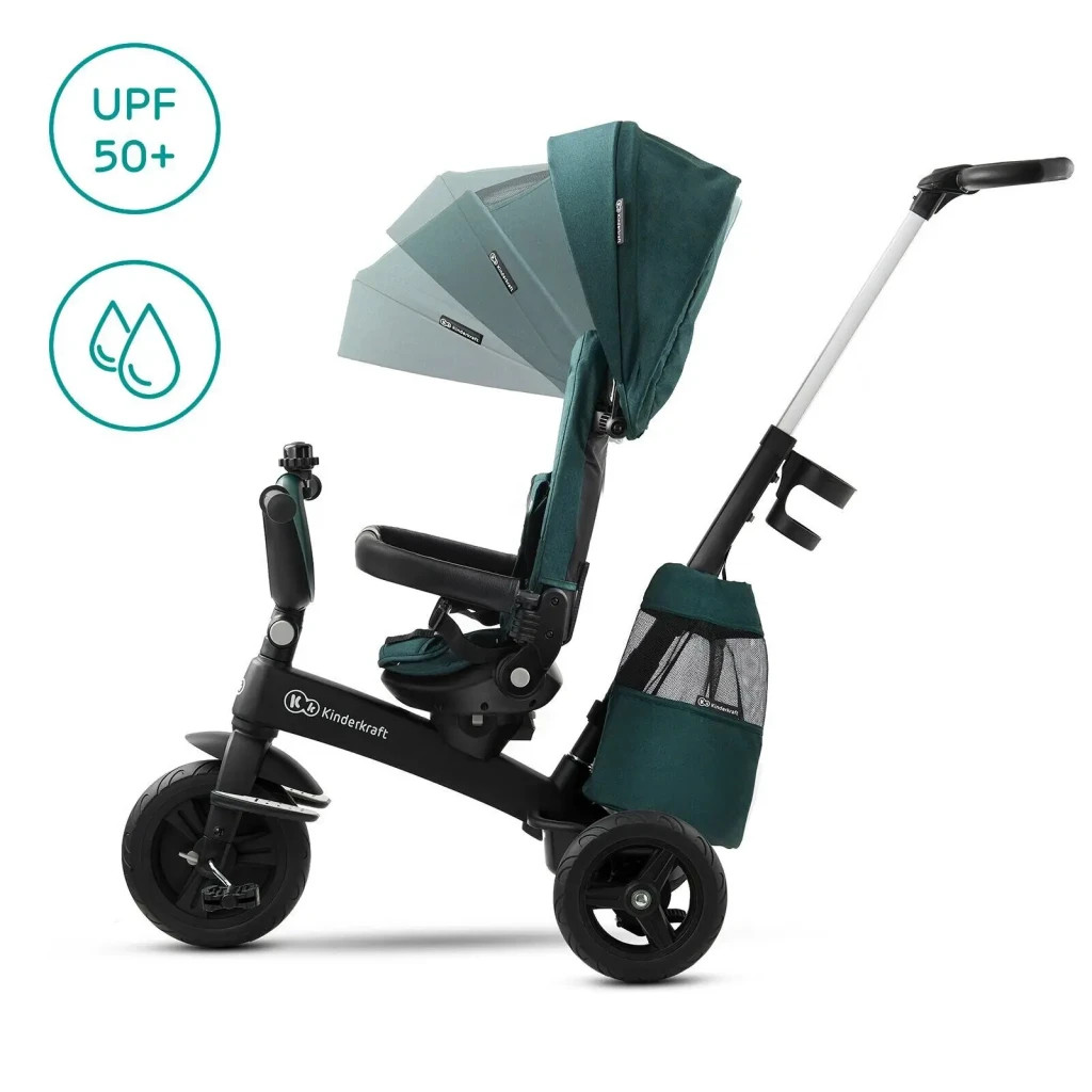 Дитячий велосипед Kinderkraft Easytwist Midnight Green (KKRETWIGRE0000) (5902533914500) - зображення 10