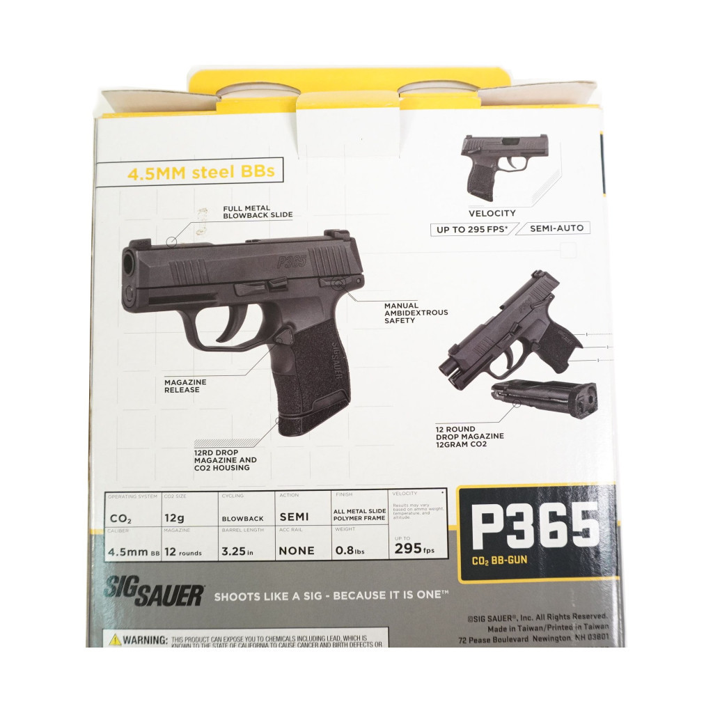 Пневматичний пістолет Sig Sauer Air P365 Blowback (AIR-P365-BB) - изображение 11