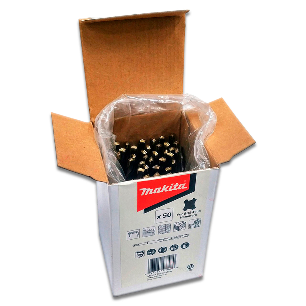 Бур Makita SDS-PLUS 10x160 мм (50 шт.) (D-62050) - зображення 2