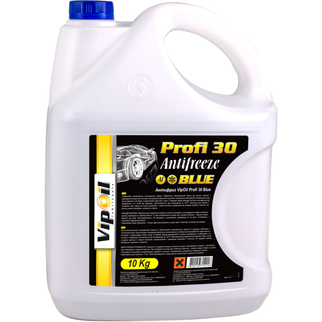 Антифриз VIPOIL Profi 30 Blue 10кг (701397) - зображення 1