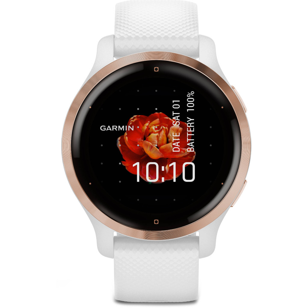 Смарт-годинник Garmin Venu 2S, Rose Gold + White, GPS (010-02429-13) - зображення 2