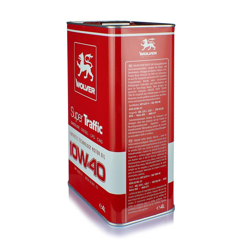 Моторна олива Wolver Super Traffic 10W-40 4л (4260360942525) - изображение 3