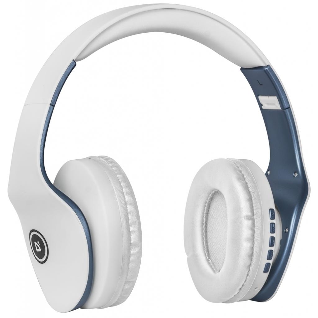 Навушники Defender FreeMotion B525 Bluetooth White-Blue (63526) - зображення 2