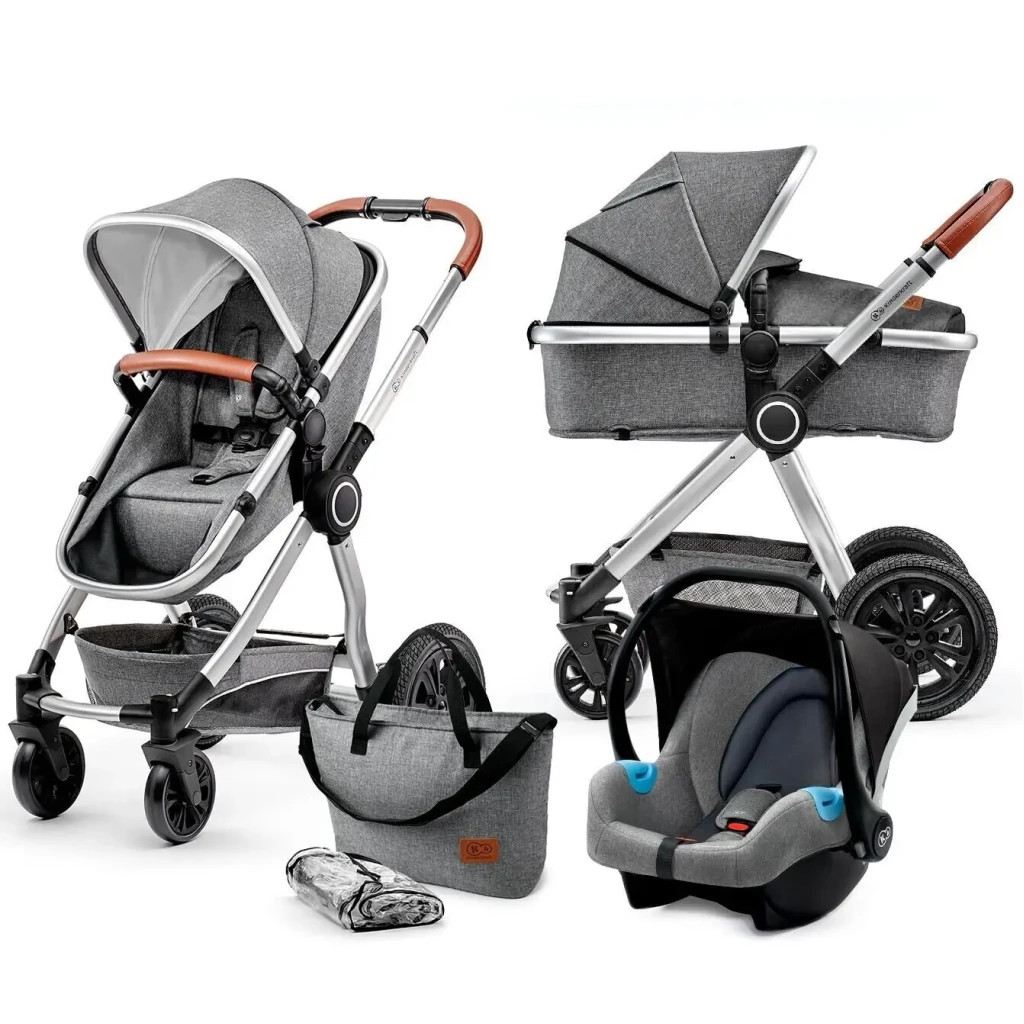 Коляска Kinderkraft 3 в 1 Veo Gray (KKWVEOGRY30000) (5902533910656) - зображення 1
