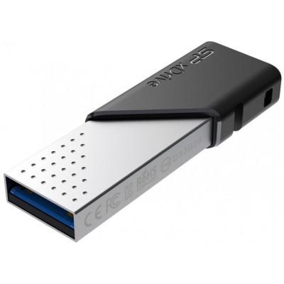 USB флеш накопичувач Silicon Power 128GB Z50 Silver USB 3.0/Lightning (SP128GBLU3Z50V1S) - зображення 3
