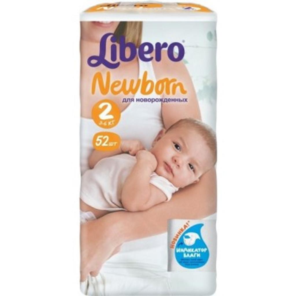 Підгузки Libero Newborn 2 (3-6 кг), 52 шт (7322540594539) - зображення 1