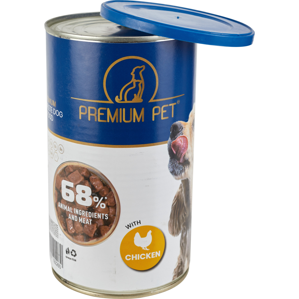 Консерви для собак PREMIUM PET Шматочки в соусі з куркою 1.240 г (4820255192260) - зображення 3