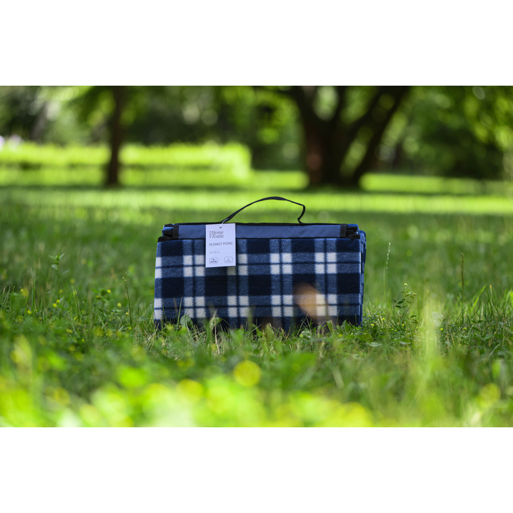 Плед Ardesto Picnic 130х170см, 100% поліестер, клітинка синій (ART0916BC) - зображення 7