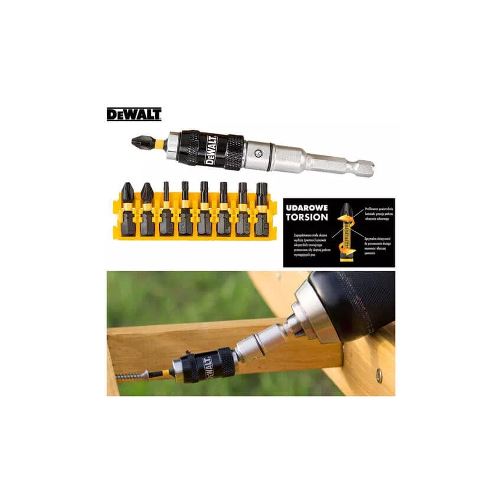 Набір біт DeWALT IMPACT TORSION, ударні, Torx, Philips, Pozidriv, L=25 мм, 10 шт (DT70578T) - зображення 3