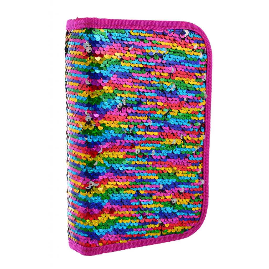 Пенал Yes Sequins твердий одинарний з двома клапанами (532425) - зображення 1
