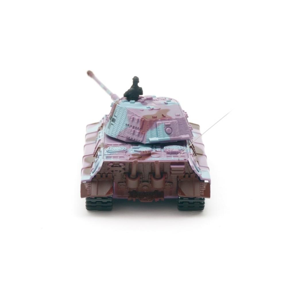 Радіокерована іграшка Great Wall Toys Танк мікро 1:72 King Tiger зі звуком (фіолетовий, 35MHz) (GWT2203-2) - зображення 3