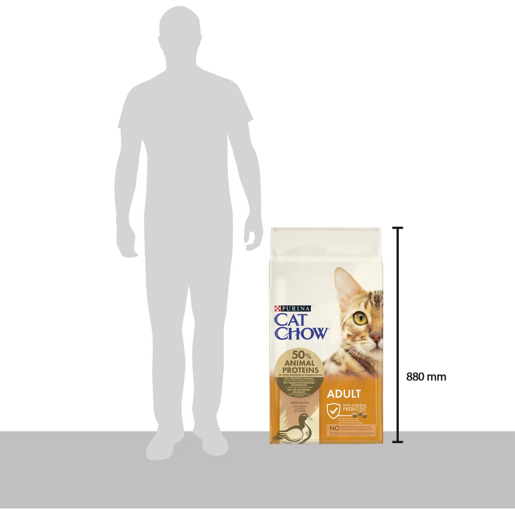 Сухий корм для кішок Purina Cat Chow Adult з качкою 15 кг (7613035394889) - зображення 4