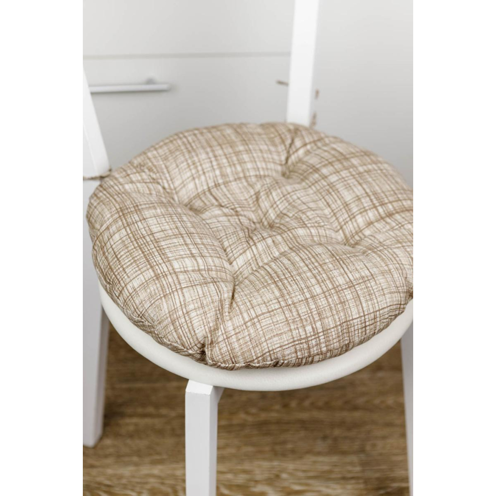 Подушка на стілець Прованс Dх40 Тереза клітинка (034531) - зображення 3