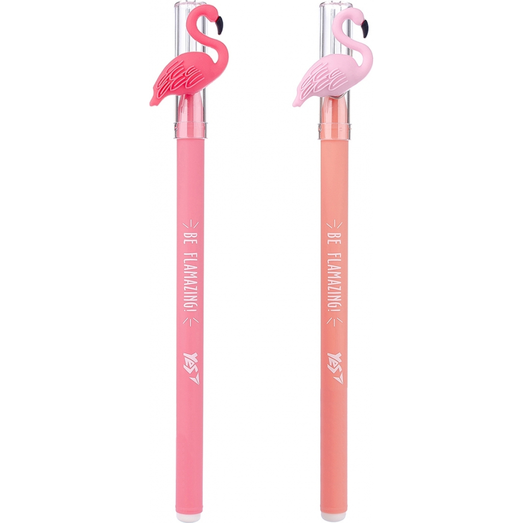 Ручка кулькова Yes Caribbean flamingo 0,7 мм синя (412003) - зображення 2