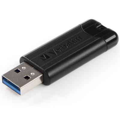 USB флеш накопичувач Verbatim 256GB PinStripe Black USB 3.0 (49320) - зображення 4