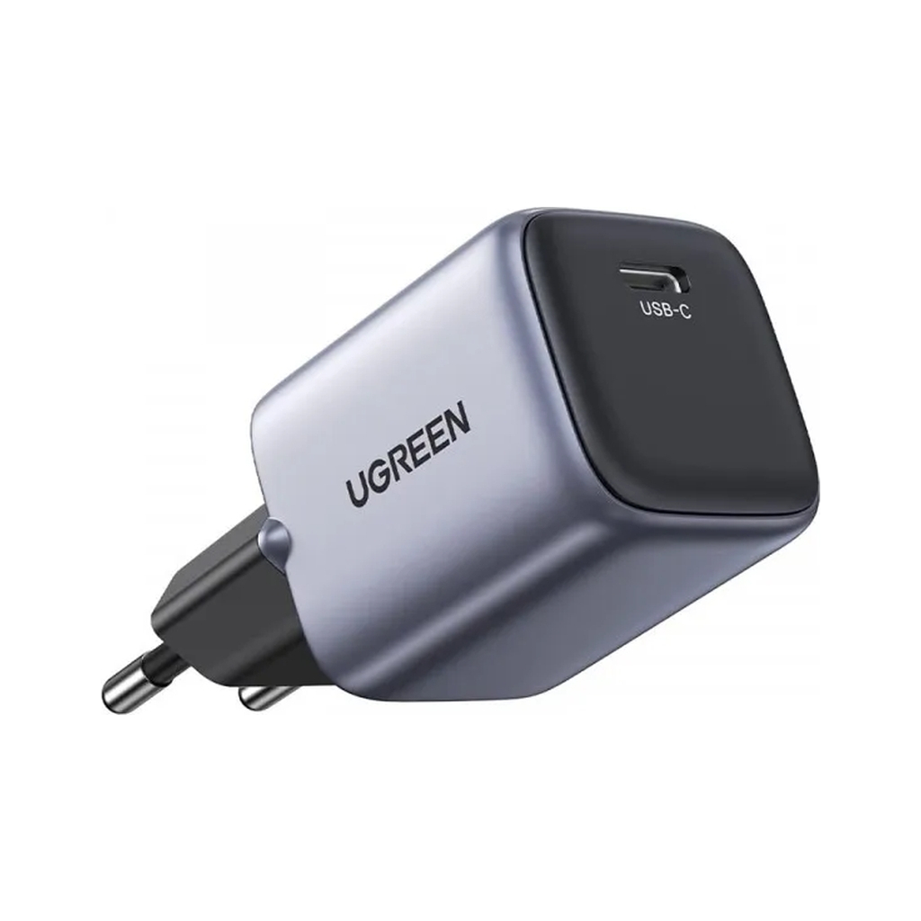 Зарядний пристрій Ugreen 1xUSB 30W (USB-C) Gan PD Nexode Mini + PD cable Grey CD319 (25257) - зображення 2