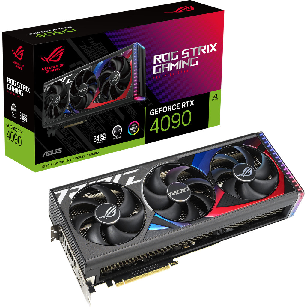 Відеокарта ASUS GeForce RTX4090 24GB ROG STRIX GAMING (ROG-STRIX-RTX4090-24G-GAMING) - зображення 1