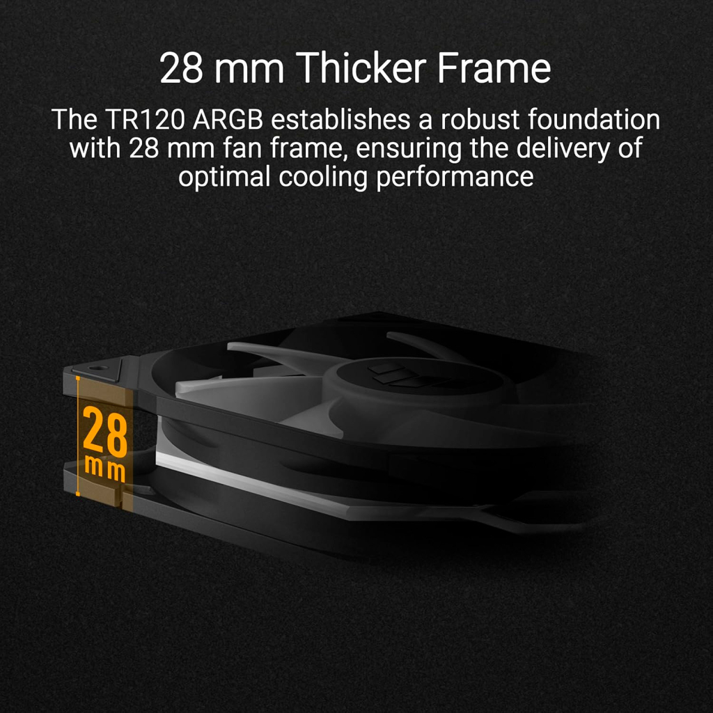 Кулер до корпусу ASUS TUF GAMING TR120 FAN ARGB BLACK (90DA0090-B09000) - зображення 10