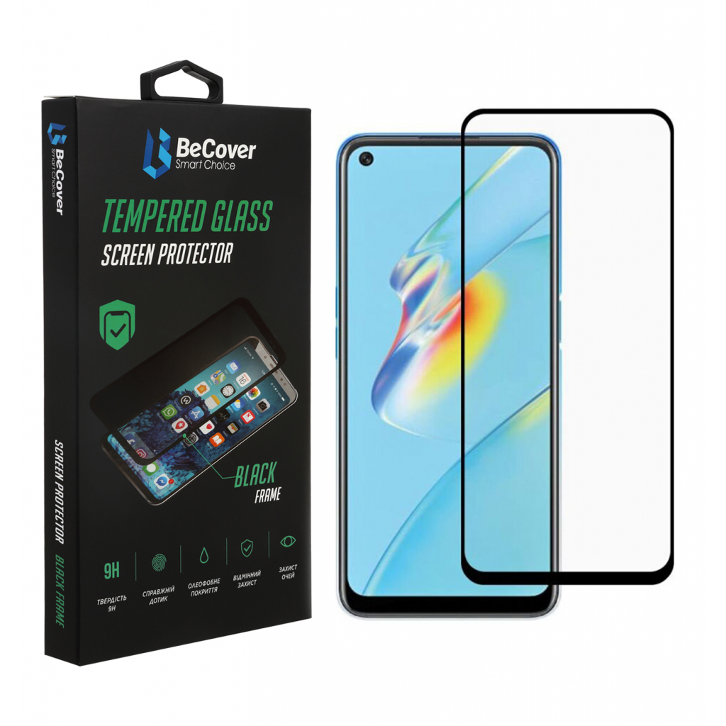 Скло захисне BeCover Oppo A54 Black (706655) - зображення 1