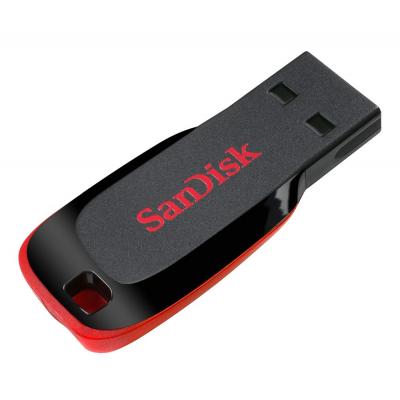 USB флеш накопичувач SanDisk 64GB Cruzer Blade Black/red USB 2.0 (SDCZ50-064G-B35) - зображення 2