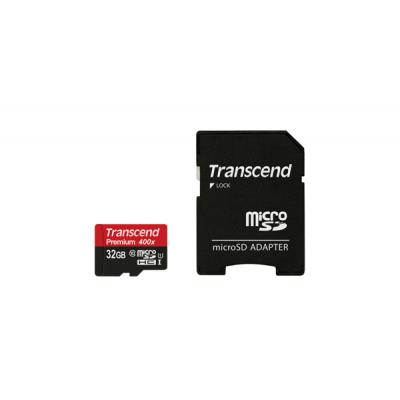 Карта пам'яті Transcend 32Gb microSDHC UHS-I (TS32GUSDU1) - изображение 1