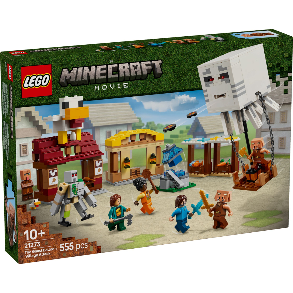 Конструктор LEGO Minecraft Напад на село з повітряною кулею Ґаст (21273) - зображення 1