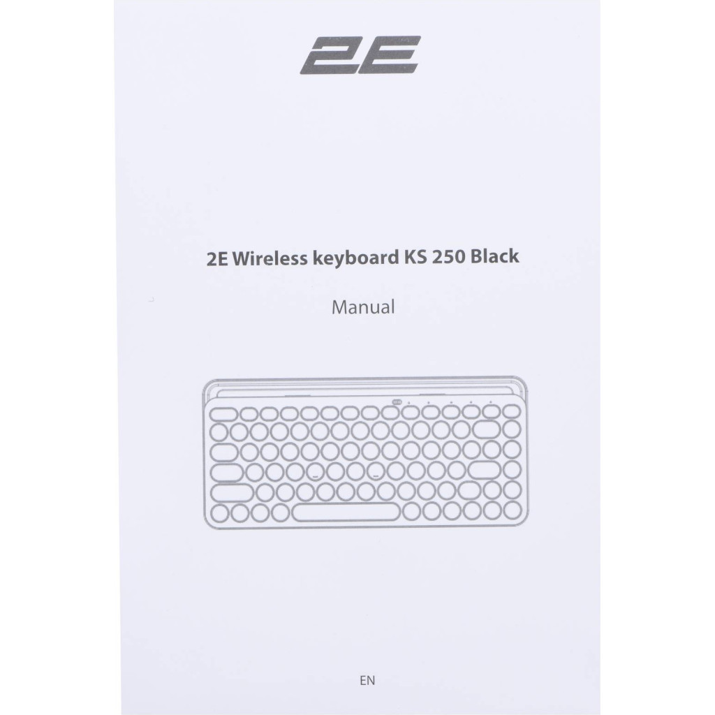 Клавіатура 2E KS250 Wireless/Bluetooth Black (2E-KS250WBK) - зображення 10