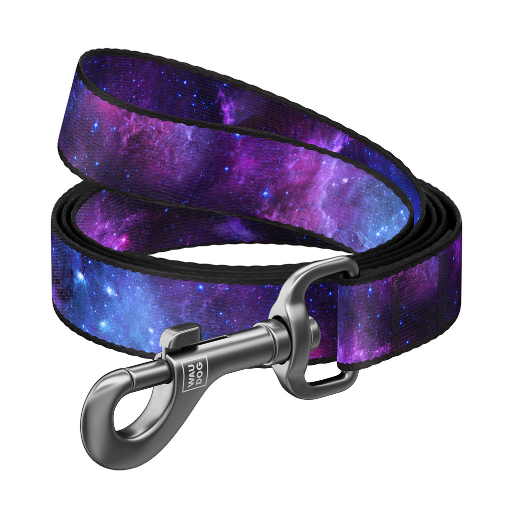Повідець для собак WAUDOG Nylon "NASA21" S 15 мм х 122 см (4901-0148) - зображення 1