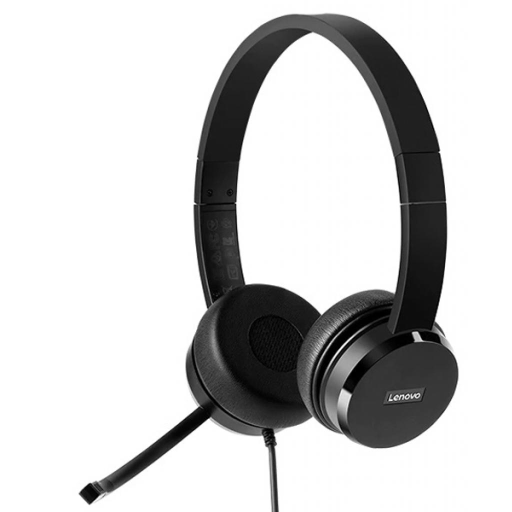 Навушники Lenovo 100 Stereo USB Headset (4XD0X88524) - зображення 1