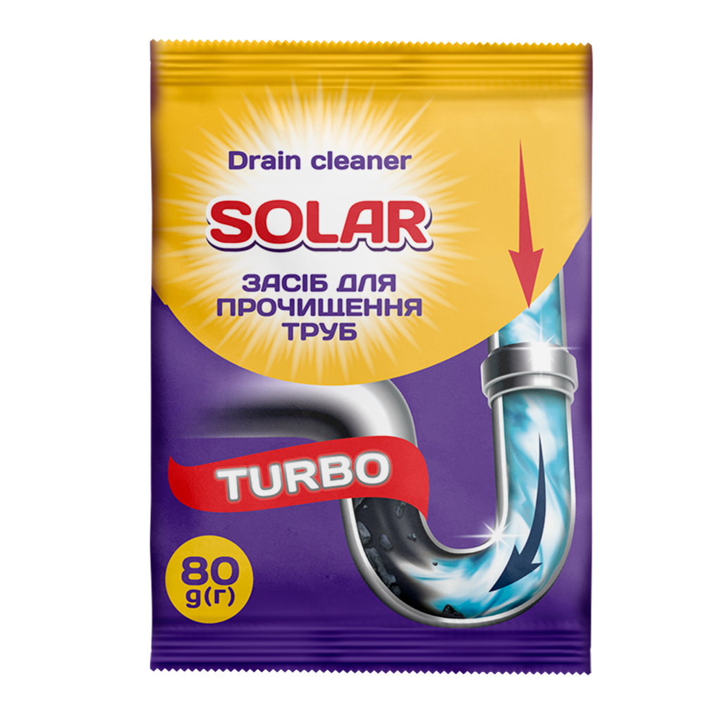 Засіб для прочищення труб Solar Household 80 г (4820269930117) - зображення 1