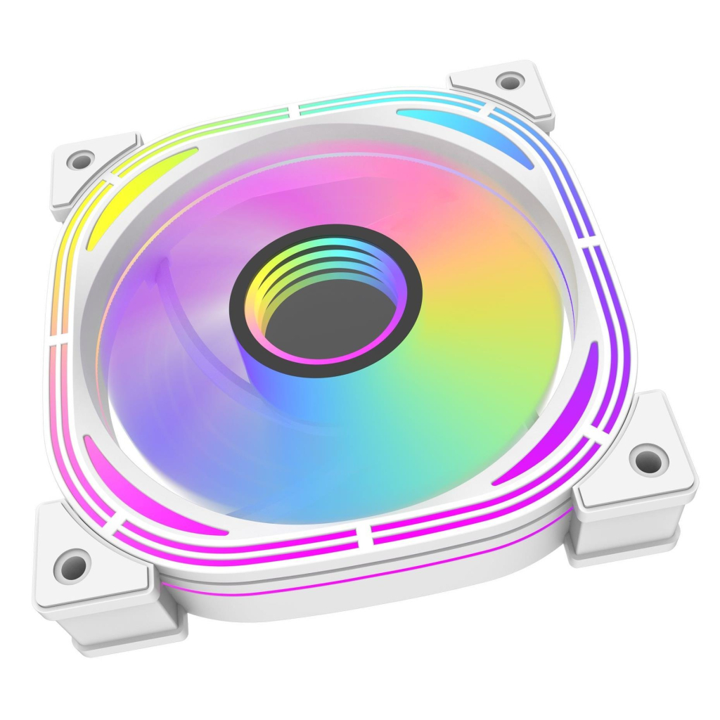 Кулер до корпусу DARKFLASH INF24 3IN1(PWM) WHITE - зображення 4