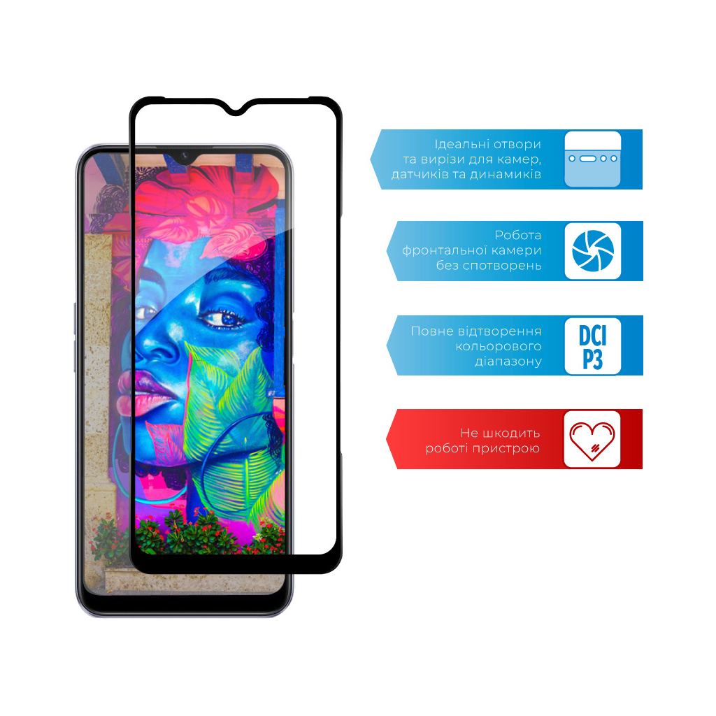 Скло захисне ACCLAB Full Glue Realme C31 (1283126540721) - зображення 4