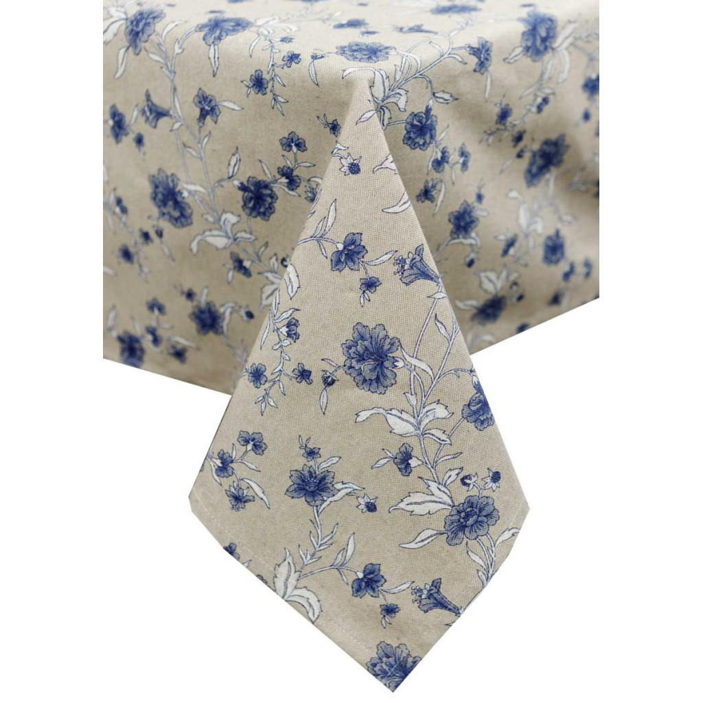 Скатертина Прованс Квіти сині Господиня 120х136 см (4823093450851) - зображення 1