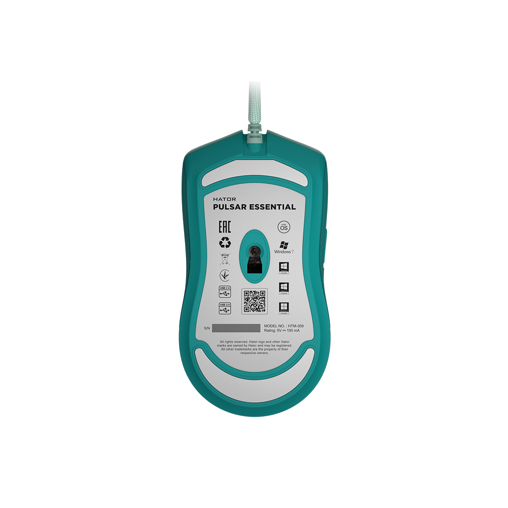 Мишка Hator Pulsar Essential USB Mint (HTM-309) - зображення 6