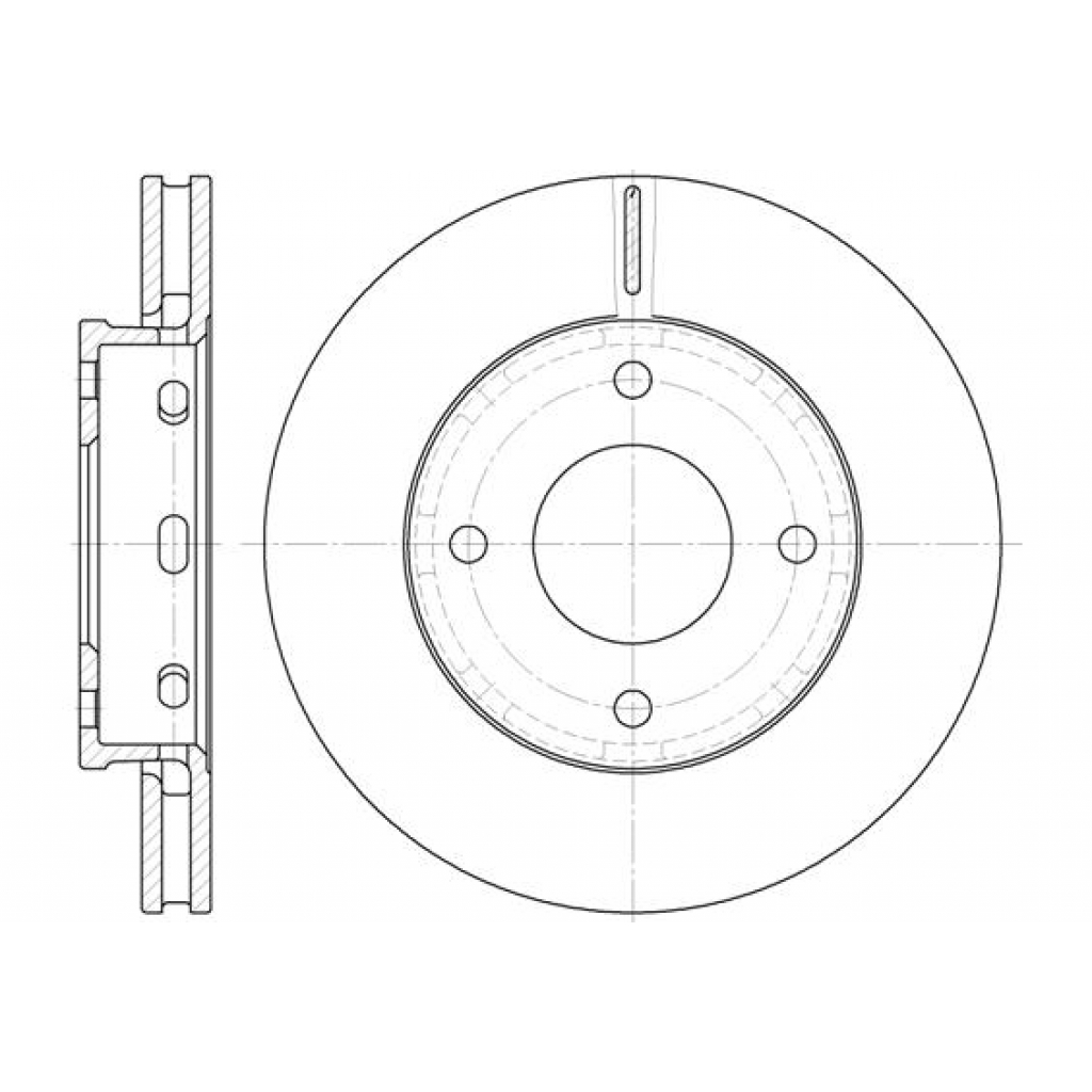 Гальмівний диск REMSA 6680.10 - зображення 1