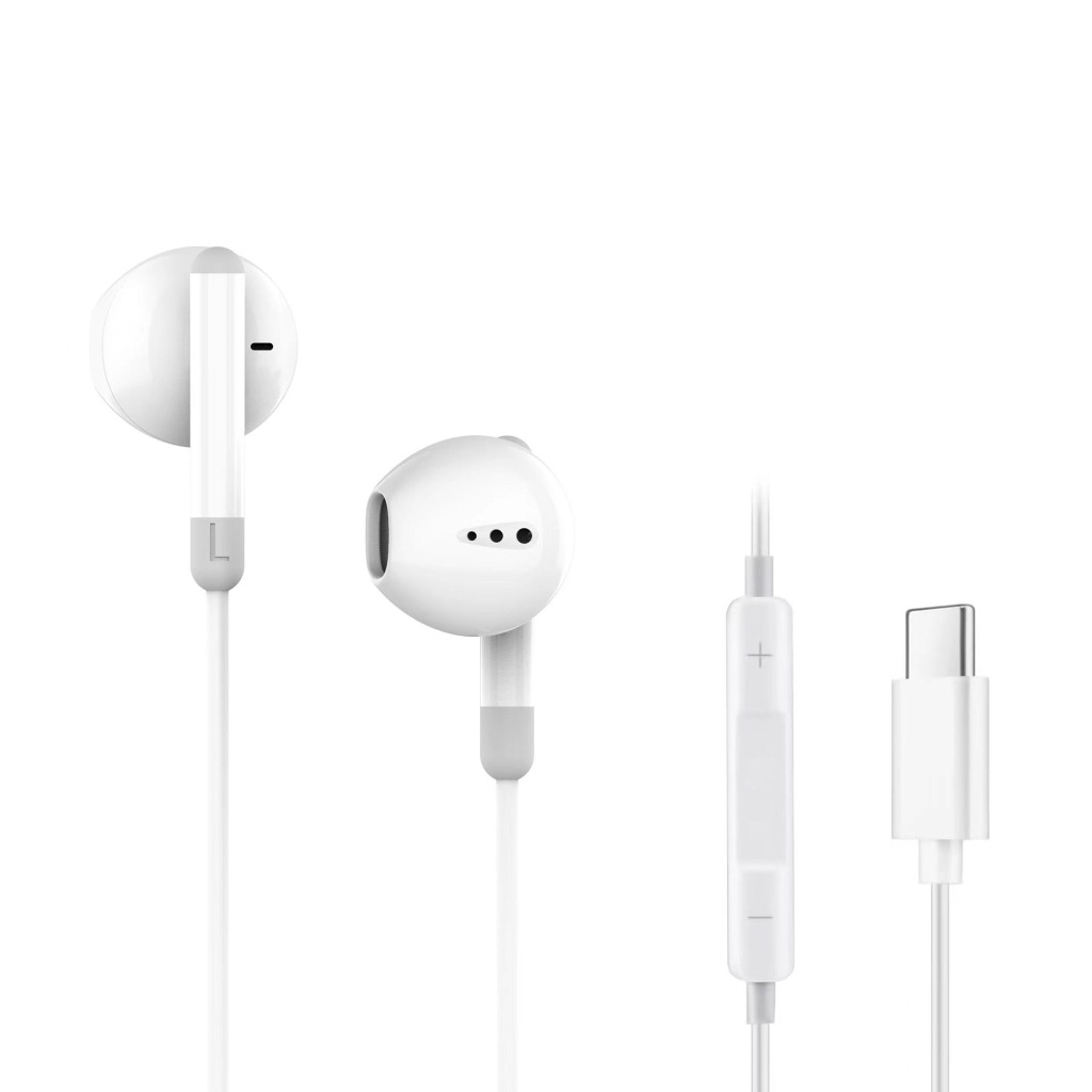 Навушники Ergo VM-730 Type-C Earphones White (VM-730W) - зображення 1