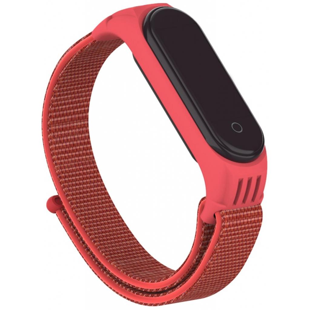 Ремінець до фітнес браслета Armorstandart Sport Loop для Xiaomi Mi Band 5 Red (ARM56871) - зображення 2