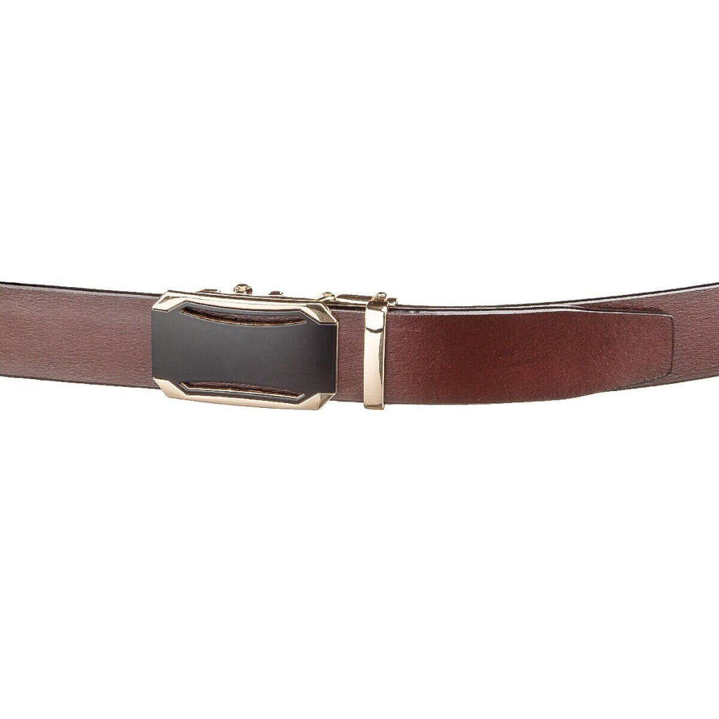 Ремінь Vintage З автоматичною пряжкою Коричневий (20209) - зображення 6