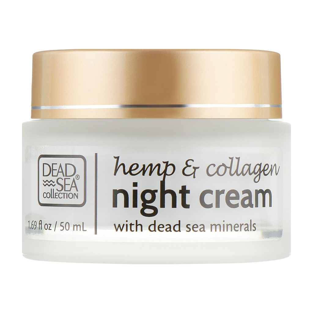 Крем для обличчя Dead Sea Collection нічний з екстрактом коноплі та колагеном 50 мл (7290102259700) - зображення 2