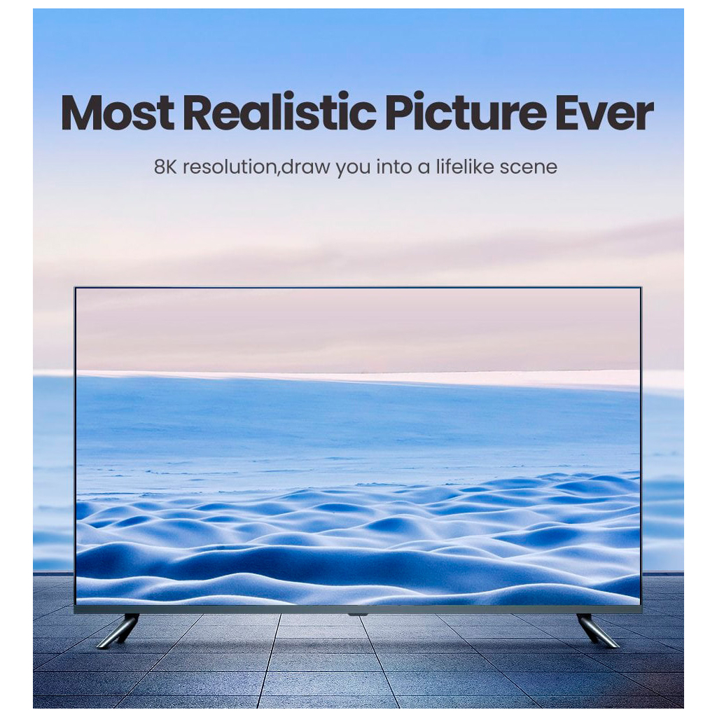 Кабель мультимедійний HDMI M to HDMI M 5.0m braided HD140 black UGREEN (80405) - зображення 7